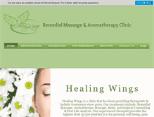 Tablet Screenshot of healingwings.com.au